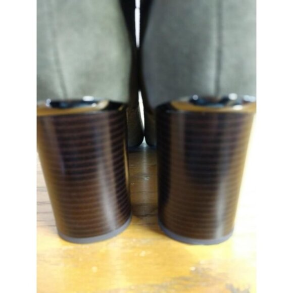 Bandolino Bilya Womens Medium Green Suede Knee-High Boots Size 10M With Buckle D - Picture 11 of 11